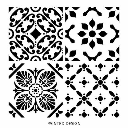 Yezna Moroccan Tile Stencil