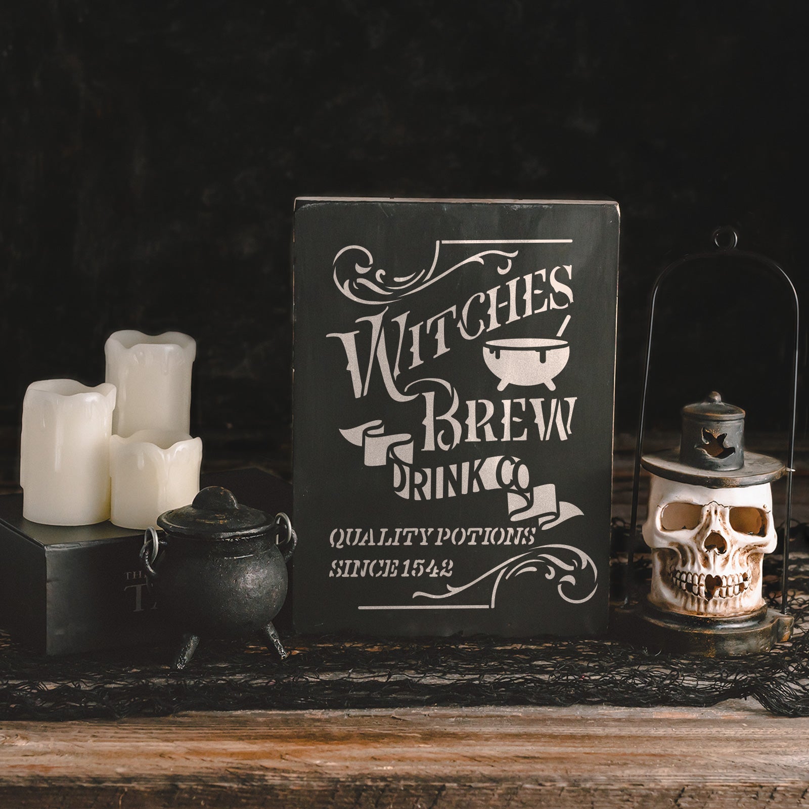 Witches Brew Drink Co Stencil