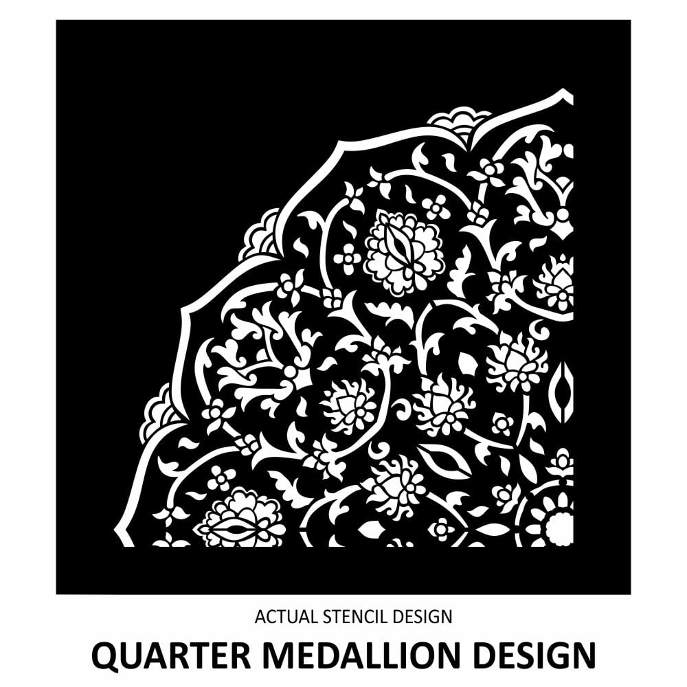 Moroccan Floral Medallion Stencil