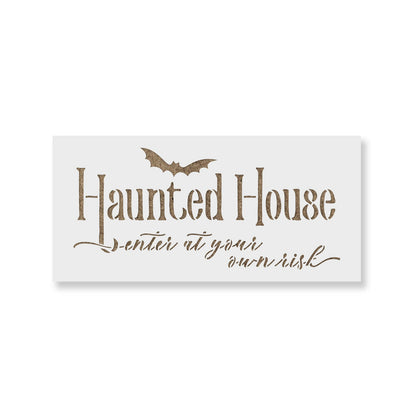 Haunted House Sign Stencil