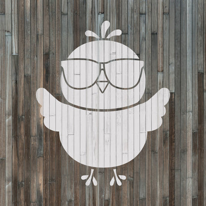 Sunglasses Chick Stencil