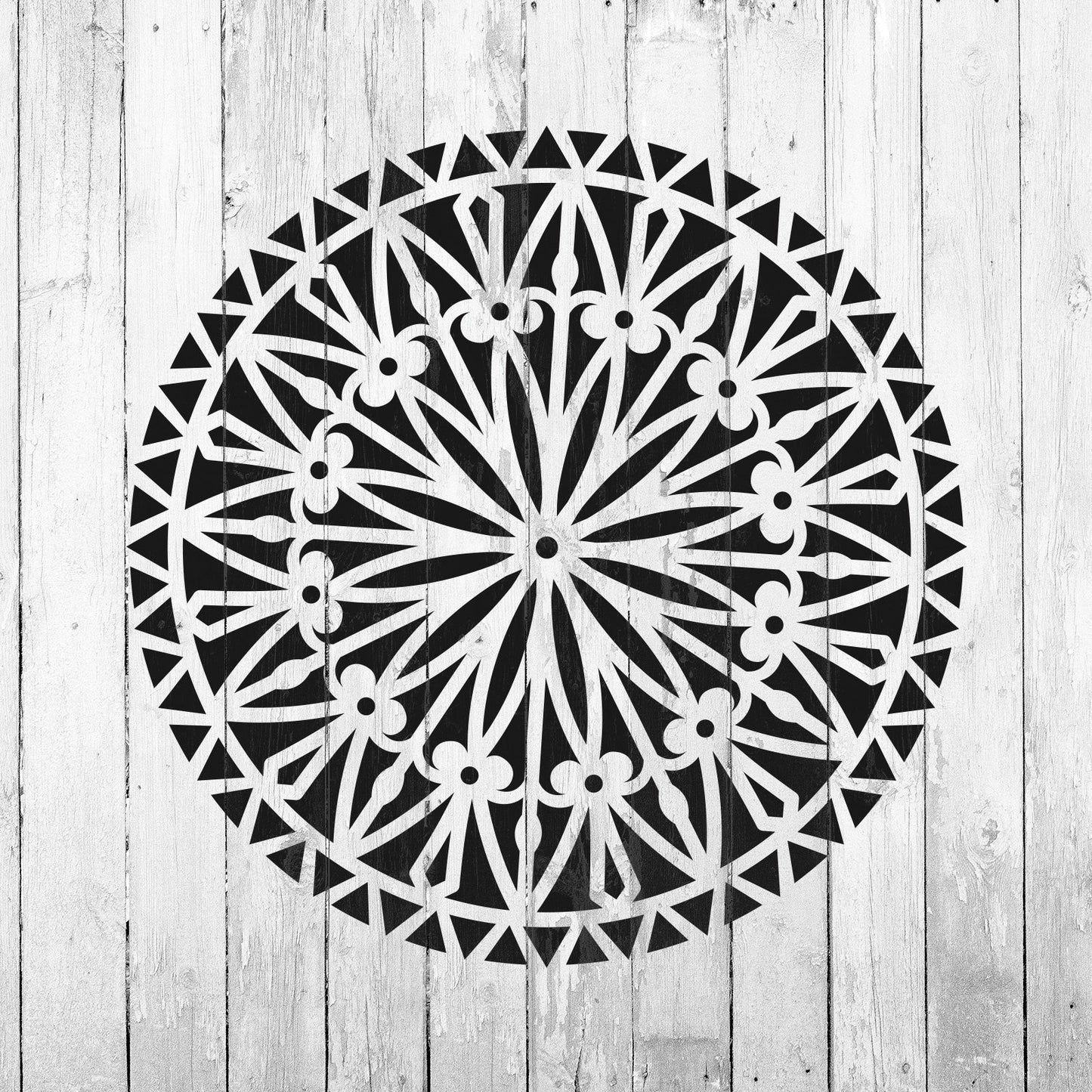 Bellis Mandala Stencil