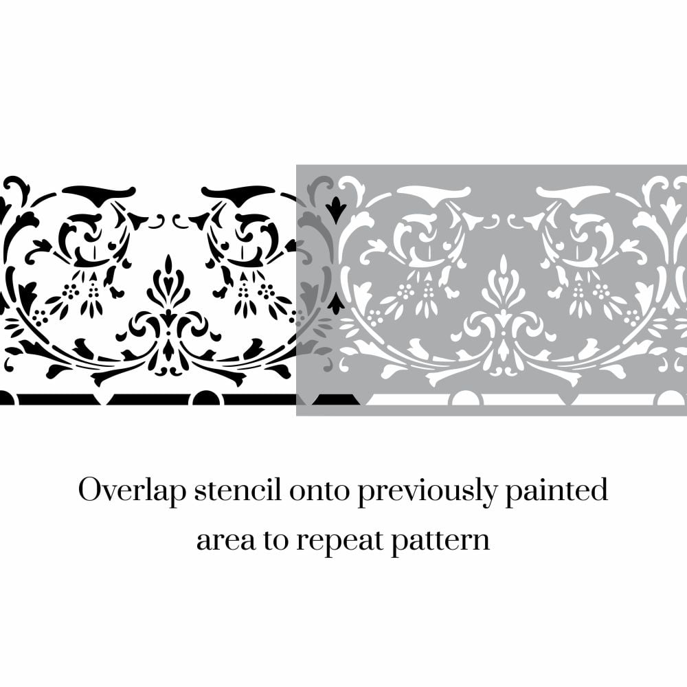 Vienne Damask Border Stencil