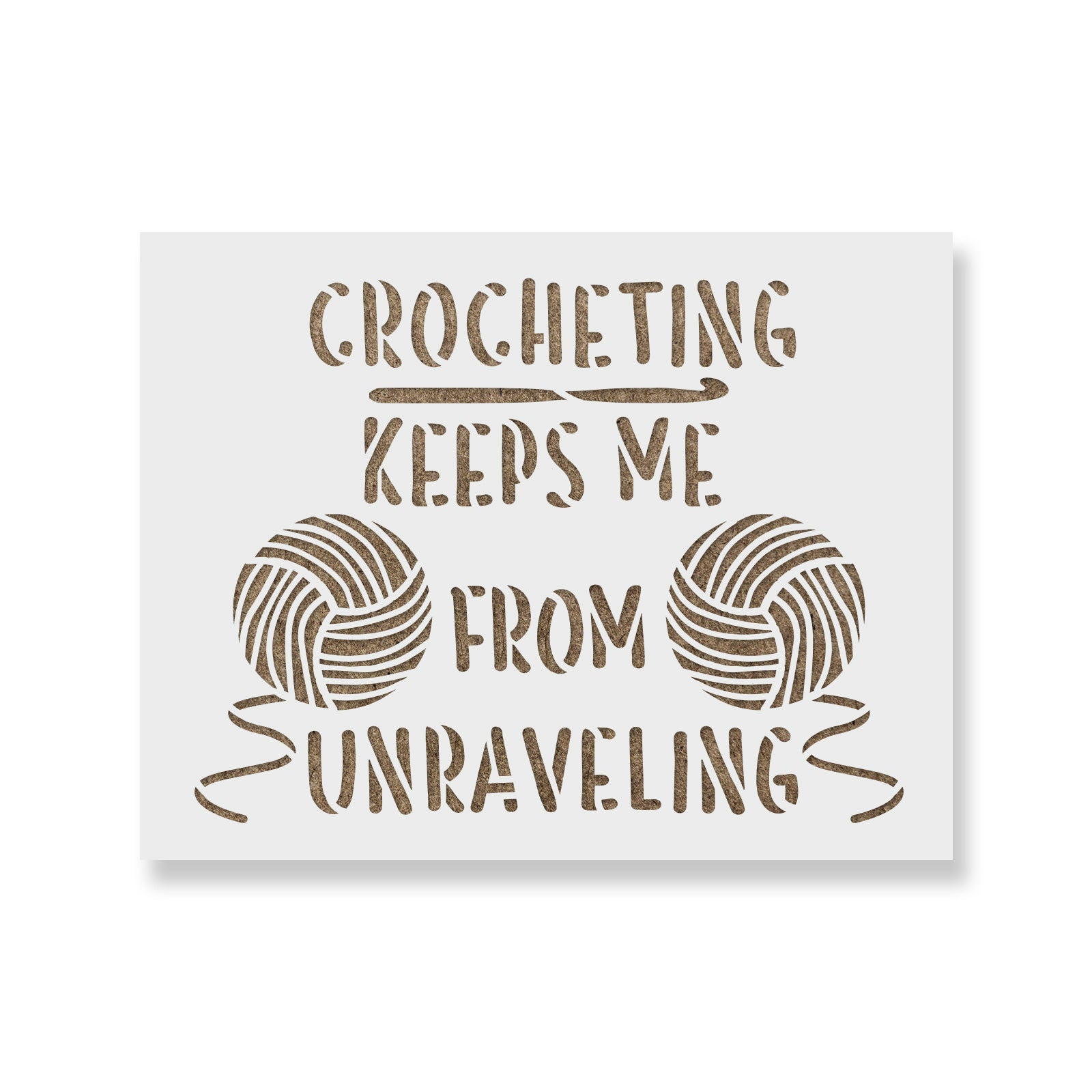 Crocheting Unraveling Stencil