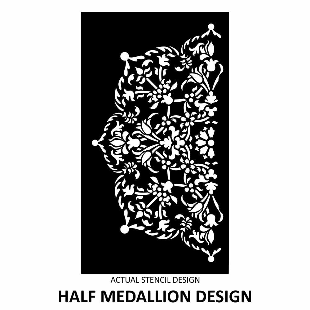 Marie Floral Medallion Stencil