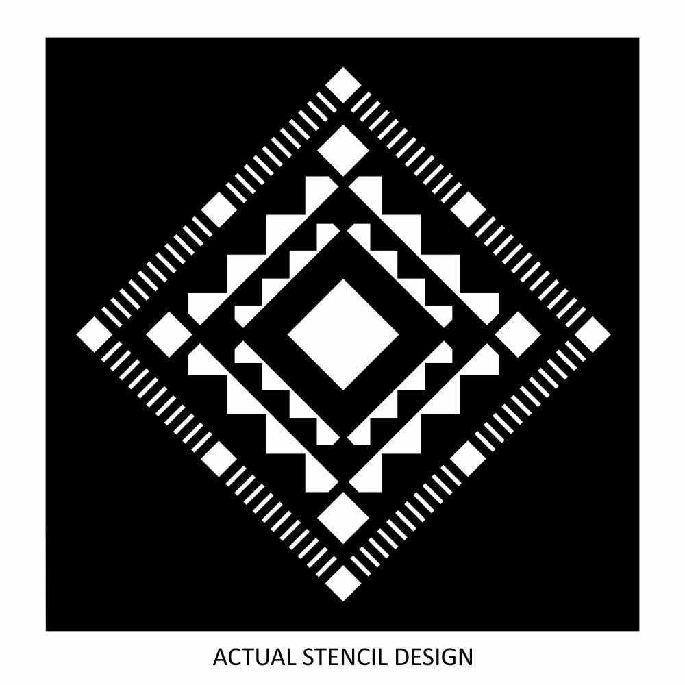 Ethnic Diamond Stencil